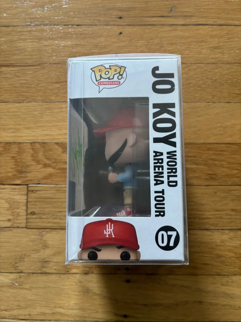 Funko Pop! Jo Koy Vinyl with Red Hat and Green Signature - Picture 2 of 4